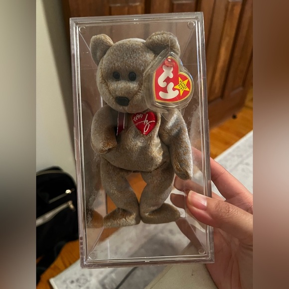 1999 Signature Bear Beanie Baby Excellent Condition - Picture 1 of 5